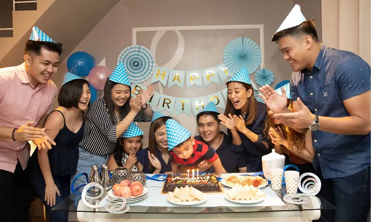 Birthday party gathering